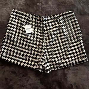 Black and White Tweed Shorts NWT